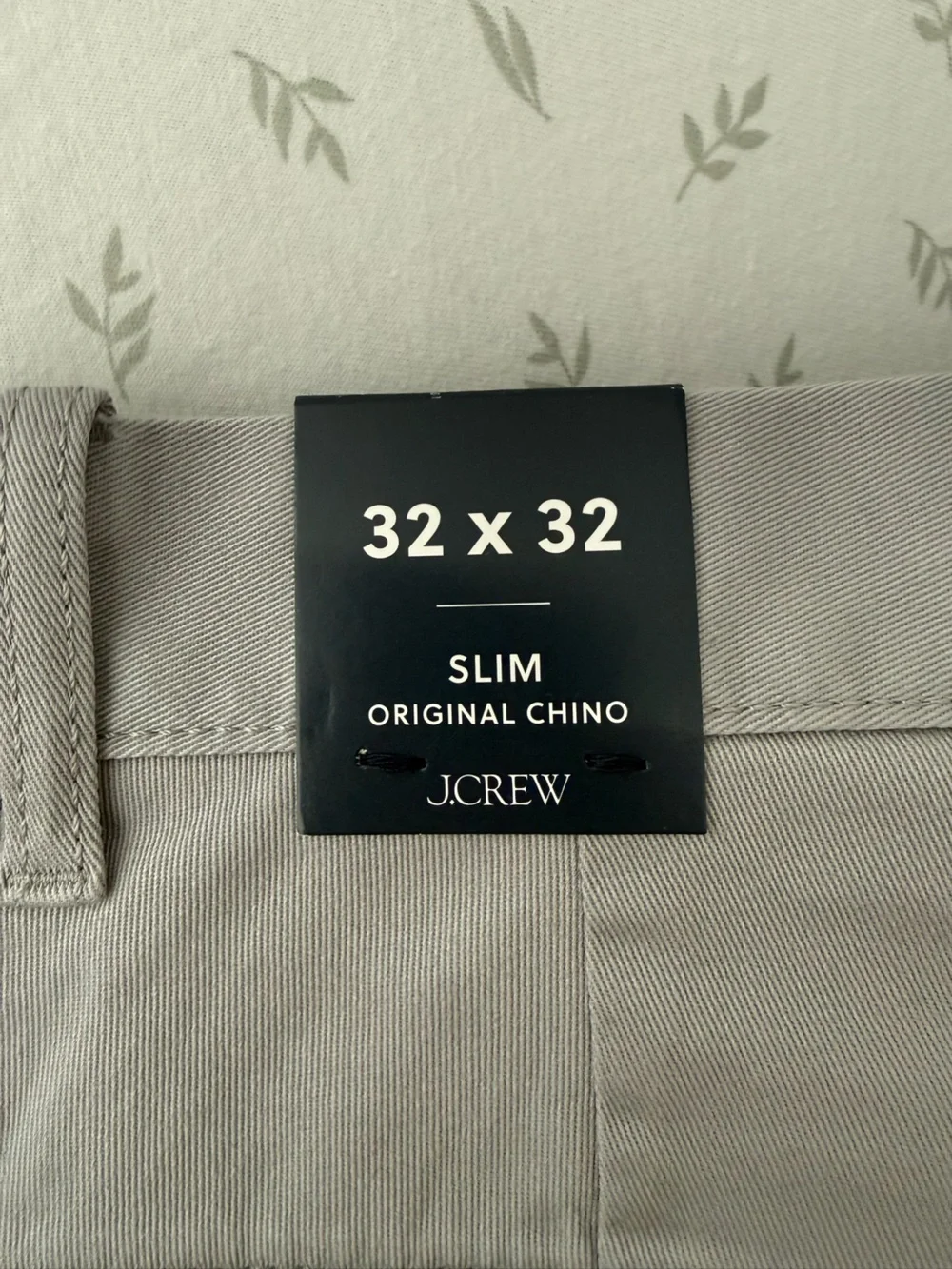 NWT J. Crew Slim-fit Original Chino Pant Polished Stone Light Gray Size 32x32
